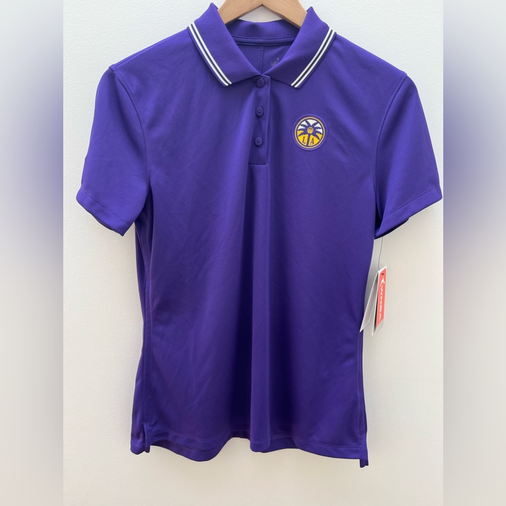 Nike Dri-Fit WNBA LA Sparks Polo Shirt Purple Size S Small NWT New with tags